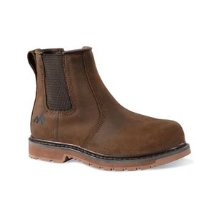Rock Fall RF951 Ruby Ladies Fit Chelsea Safety Boot Brown 7 RF951/007