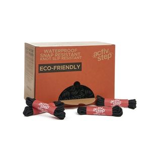 Rock Fall Activ-Step Recycled Abrasion Resistant Shoe Laces (Pack of 50) Blk 125cm ABRLACBK/125