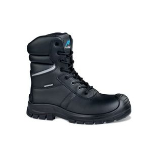 Rock Fall ProMan Delaware High Leg Waterproof Safety Boot with Side Zip Black 7 PM5008/007
