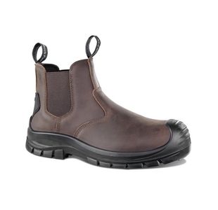 Rock Fall RF256 Furrow Chelsea Safety Boot Brown 8 RF256/008