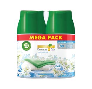 Air Wick Freshmatic Refill Air Freshener Crisp Linen and Lilac 250ml (Pack of 2) 3251952