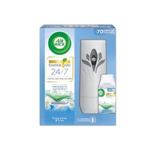 Air Wick Freshmatic Autospray and Refill Set Crisp Linen and Lilac 250ml 3231189