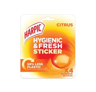 Harpic Hygiene Sticker/Block x4 Citrus Pack of 6 GB-AA0