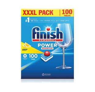 Finish Power Essential Dishwasher Tabs Lemon x100 Tabs (Pack of 4) 3260933/CASE