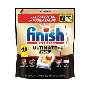 Finish Ultimate+ Dishwasher Tablets 48 Tablets Lemon Pack of 6 GB-ADS