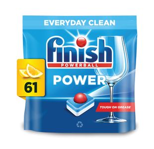 Finish Power All In One Dishwasher Tablets Lemon x61 Tabs Pack of 5 3311081CASE