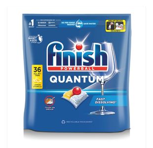 Finish Quantum Lemon Dishwasher Tabs 6x36 Tabs (Pack of 216) 3312419CASE