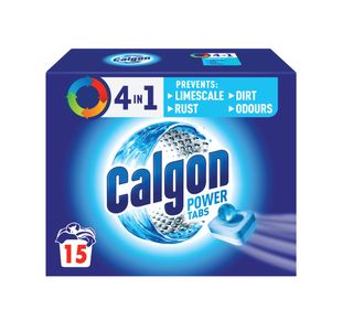 Calgon 4-in-1 Antibacterial Washing Machine Power Tabs (Pack of 15) 3248072
