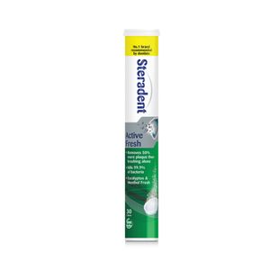 Steradent Active Fresh Denture Cleaning Tablets x30 Eucalyptus/Menthol Fresh (Pack of 12) 3008543