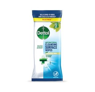 Dettol Antibacterial Cleansing Wipes 72 Wipes (Pack of 5) 3244450