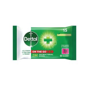 Dettol Antibacterial Hand/Surface Wipe 15 Wipes Fresh Pack of 9 GB-TRG