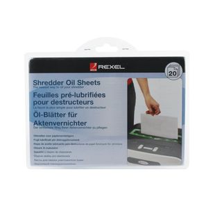 Rexel Shredder Non-Auto Oil Sheets (Pack of 20) 2101949