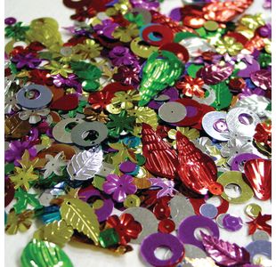 Sequin Mix Large 500g Assorted 600119