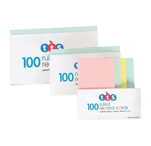 Revision Cards 6mm Feint Ruling White W76xL127mm (Pack of 100) 013298