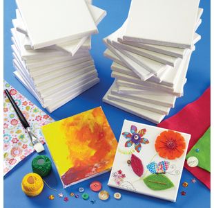 Mini Painting Canvas 150x150mm (Pack of 30) AR01363