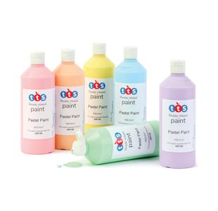 Ready Mixed Paint 500ml Pastel Assorted (Pack of 6) 005158