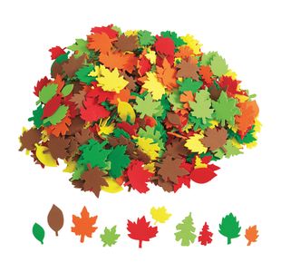 Autumn Leaves Foam Shapes Assorted (Pack of 500) AR02300