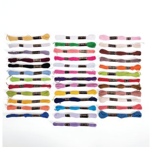 Standard Embroidery Cotton Assorted (Pack of 36) PC10120