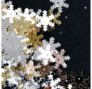 Snowflake Sequins Silver/Gold/White 70g AR00050