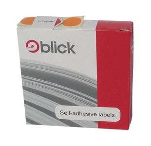 Blick Labels in Dispensers Round 19mm White (Pack of 1400) RS005551