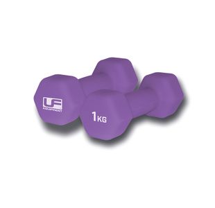 Urban Fitness Neoprene Dumbbell 1kg Purple (Pack of 2) UFW031