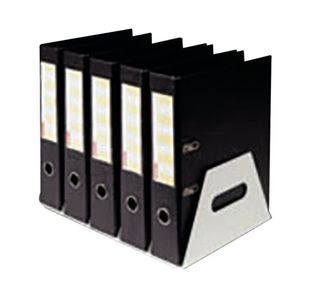 Rotadex 5-Section Lever Arch Filing Rack Gun Metal LAR5GMETAL