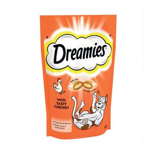 Dreamies Cat Treats Chicken 60g Pouch (Pack of 8) 994922