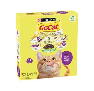 Go-Cat 1 Years + with a Chicken and Duck Mix 320g (Pack of 6) 261446