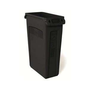 Rubbermaid Slim Jim Vented Container 87L Black FG354060BLA