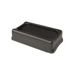 Rubbermaid Slim Jim Swing Lid Black FG267360BLA