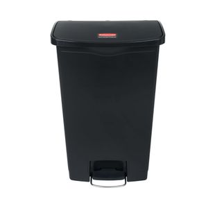 Rubbermaid Slim Jim Front Step Pedal Bin 68 Litre Black 1883613