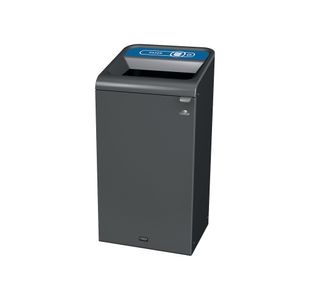 Rubbermaid Configure Container with Paper Recycling Label 87L Blue 2154753