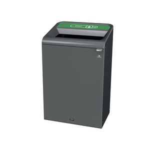 Rubbermaid Configure Container with Glass Recycling Label 125L Green 2154761