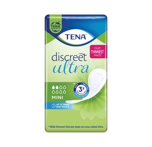 TENA Discreet Ultra Mini Incontinence Pads (Pack of 20) 33940