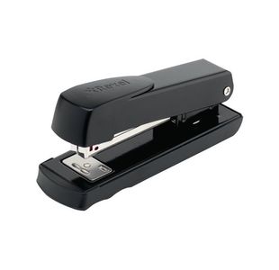 Rexel Meteor Half Strip Stapler 20 Sheet Black 2100019