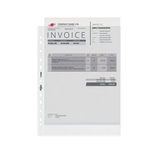 Rexel Superfine Pocket Top Opening Polypropylene A4 Clear (100 Pack) RSPA4 11040