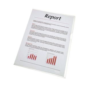 Rexel Nyrex Cut Flush Folder A4 Clear (Pack of 25) 12153