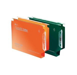 Rexel Crystalfile Extra 30mm File 300 Sheet Green (Pack of 25) 3000122