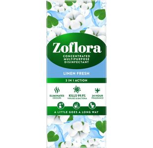 Zoflora 3-in-1 Multipurpose Concentrated Disinfectant Linen Fresh 500ml 168181