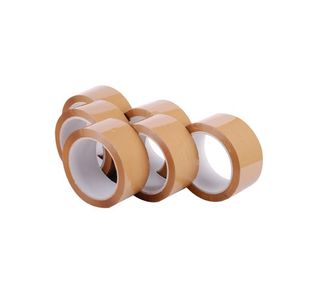 Polypropylene Packaging Tape 48mmx66m Brown (6 Pack) 7671