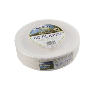 Super Rigid 9 Inch Biodegradable Plate (Pack of 50) 3864