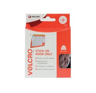 Velcro Stick On Coins Hook Only 19mm White (Pack of 125) VEL-EC60233
