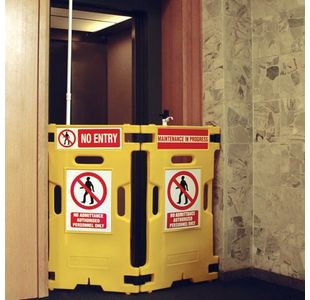 Barrier Elevator Guard Set of 2 Yellow (Pack of 2) 309856