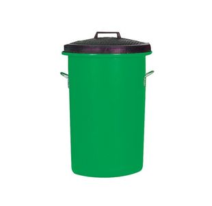 Heavy Duty Coloured Dustbin 85 Litre Green 311965
