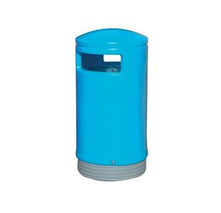 Outdoor Hooded Top Bin 75 Litre Blue 321772