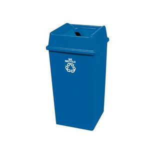 Paper Recycling Bin Base 132.5L Blue 324161 (Lid not included Pack) 324161