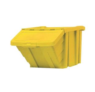 VFM Yellow Heavy Duty Storage Bin With Lid 359521