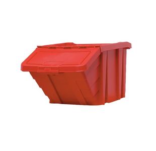 VFM Red Heavy Duty Recycle Storage Bin With Lid 369045