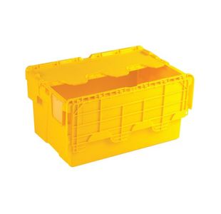 Yellow Attached Lid Container 54L 375817
