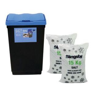 Economy Salt and Grit Bin Kit Black/Blue 47L 389114